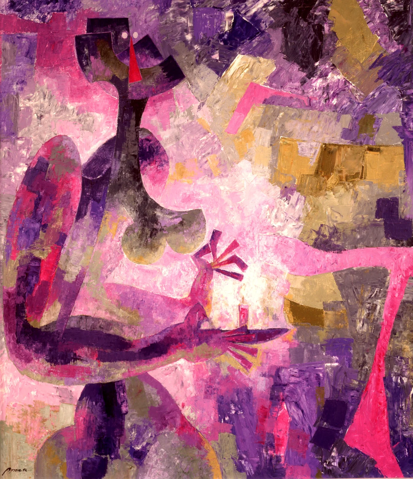Oil on canvas by Byron Gálvez, BG-002