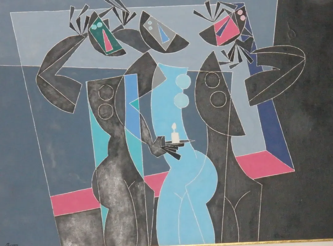 Óleo sobre tela de Byron Gálvez, BG-050