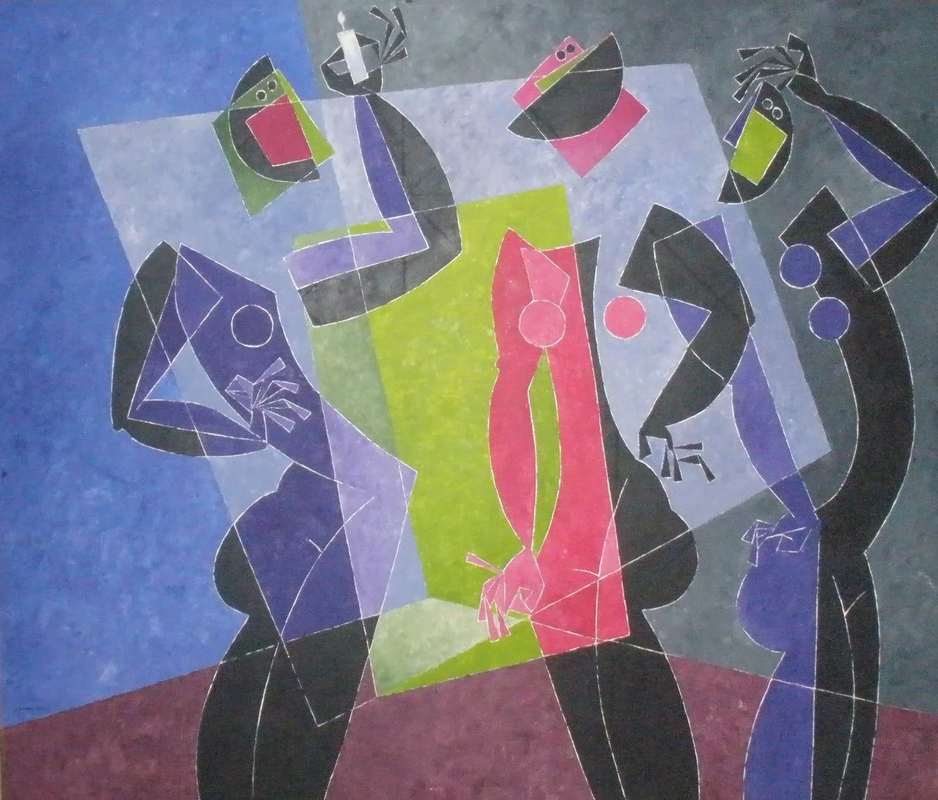 Óleo sobre tela de Byron Gálvez, BG-053