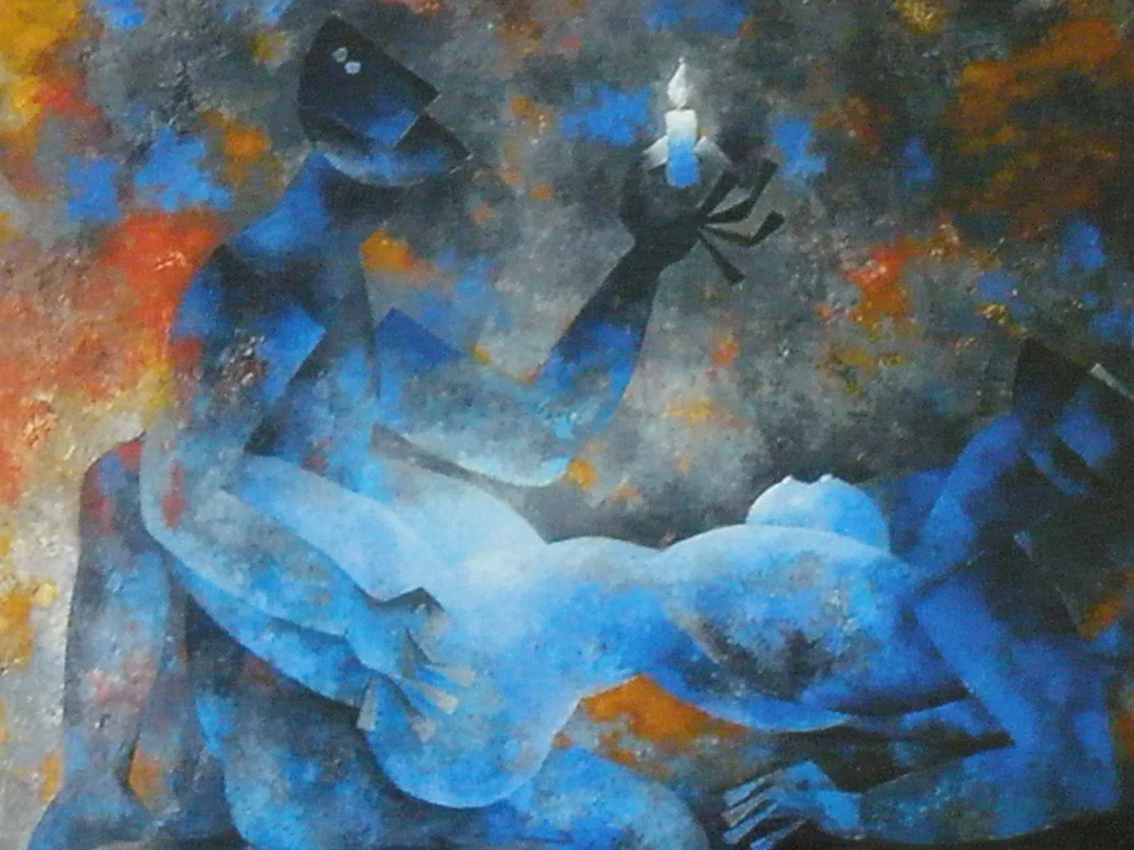 Óleo sobre tela de Byron Gálvez, BG-054
