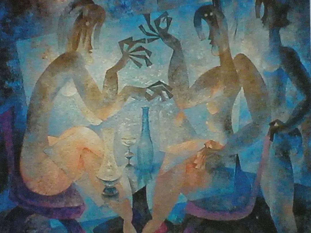 Óleo sobre tela de Byron Gálvez, BG-055