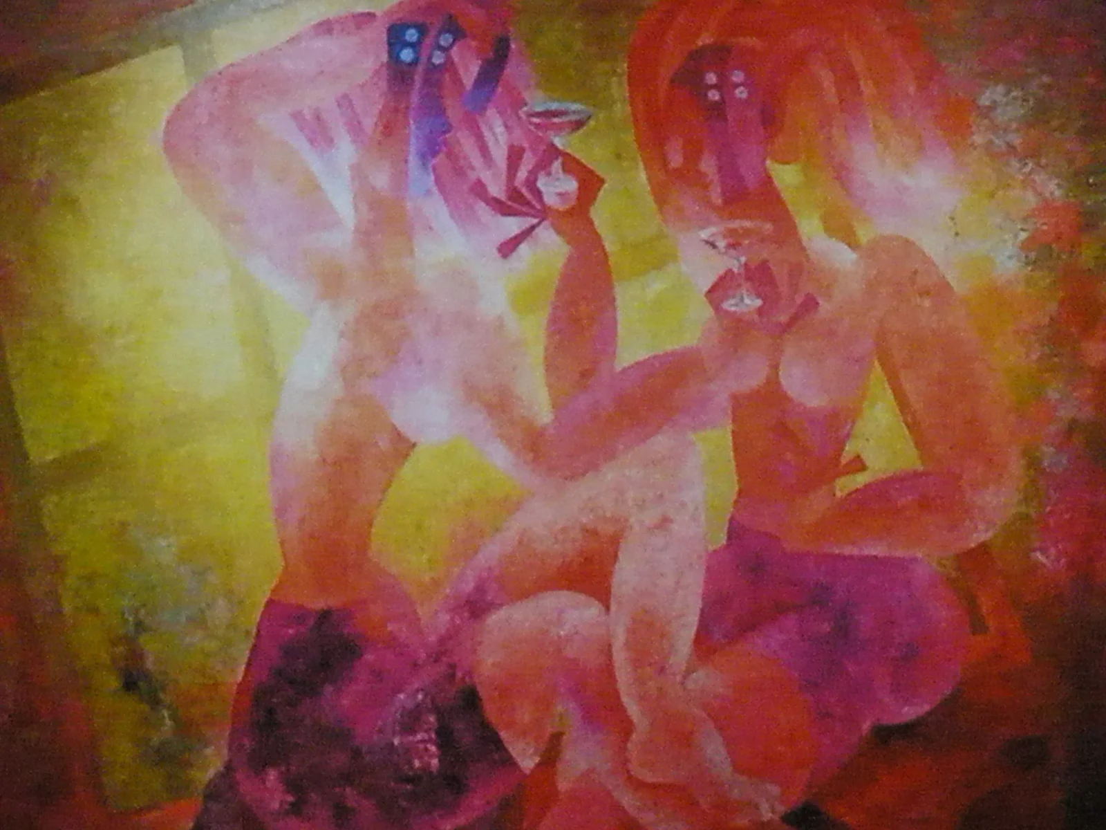 Óleo sobre tela de Byron Gálvez, BG-056