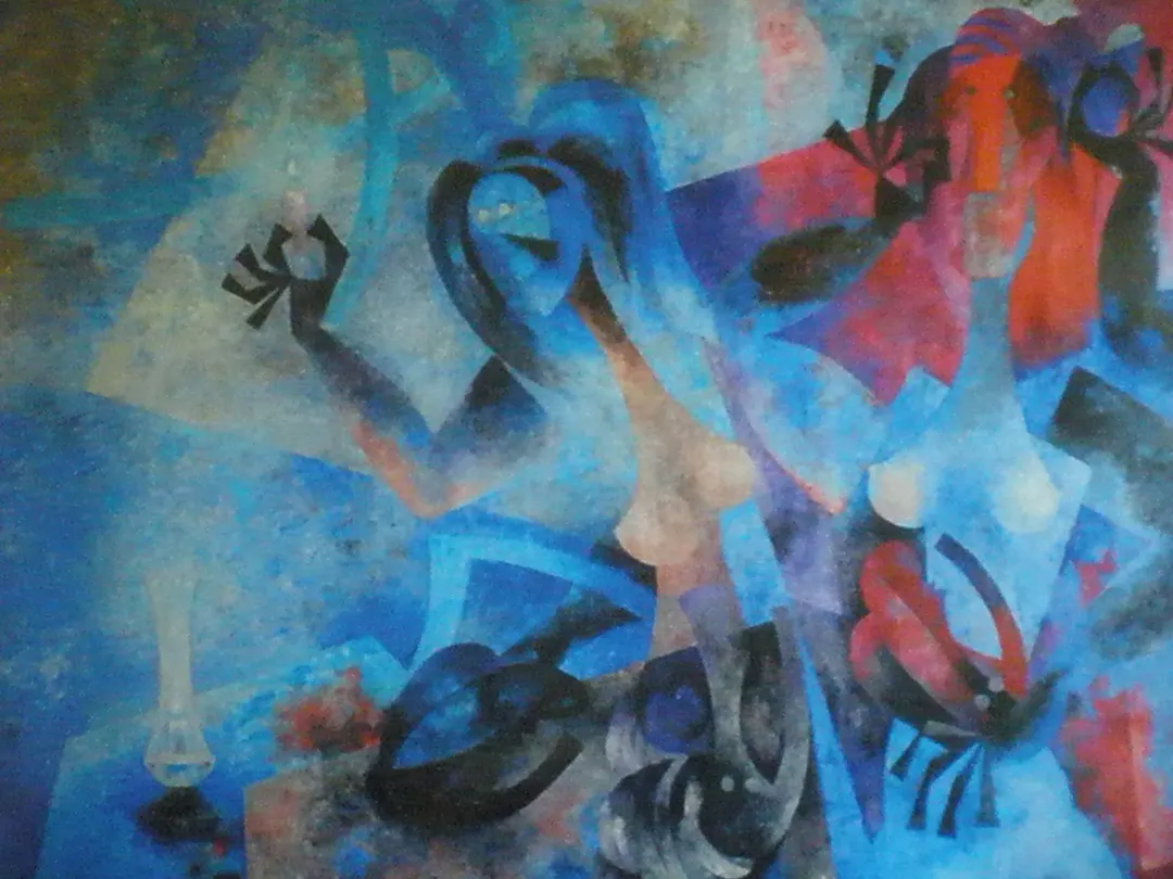 Óleo sobre tela de Byron Gálvez, BG-066