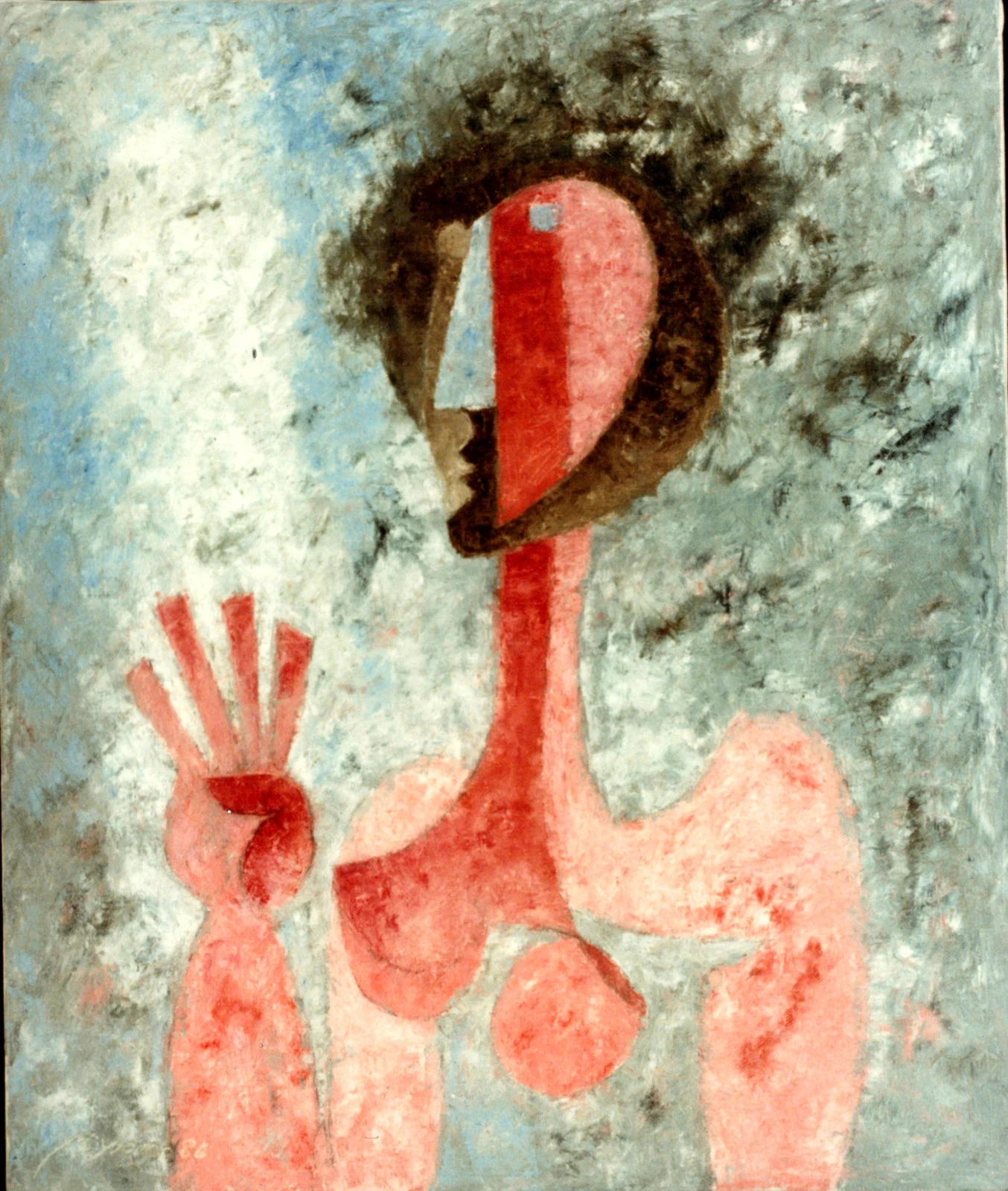 Técnica mixta sobre papel de Byron Gálvez, BG-082