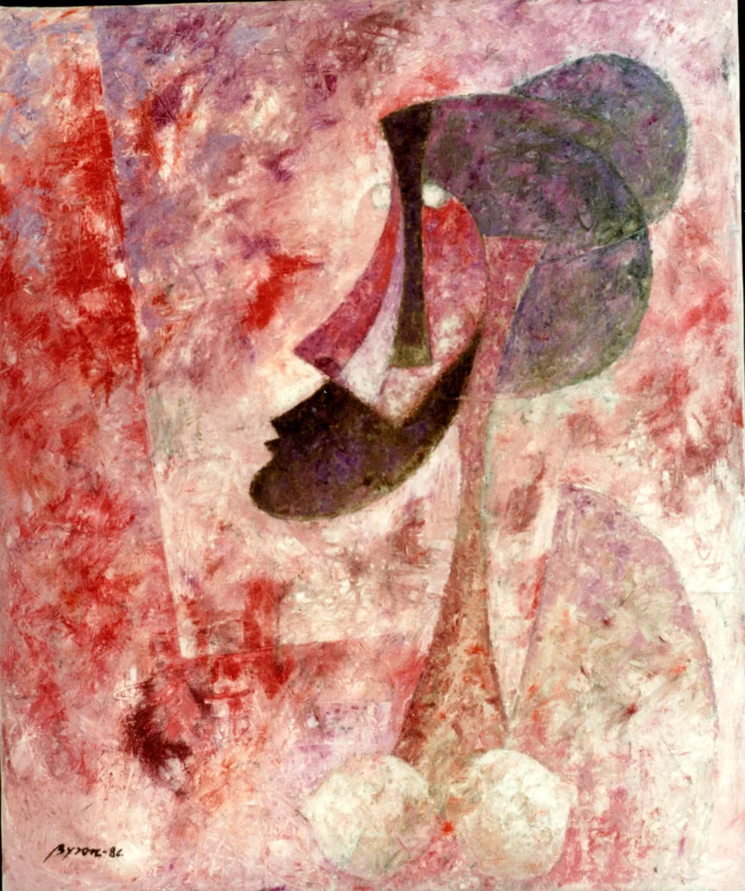 Técnica mixta sobre papel de Byron Gálvez, BG-089
