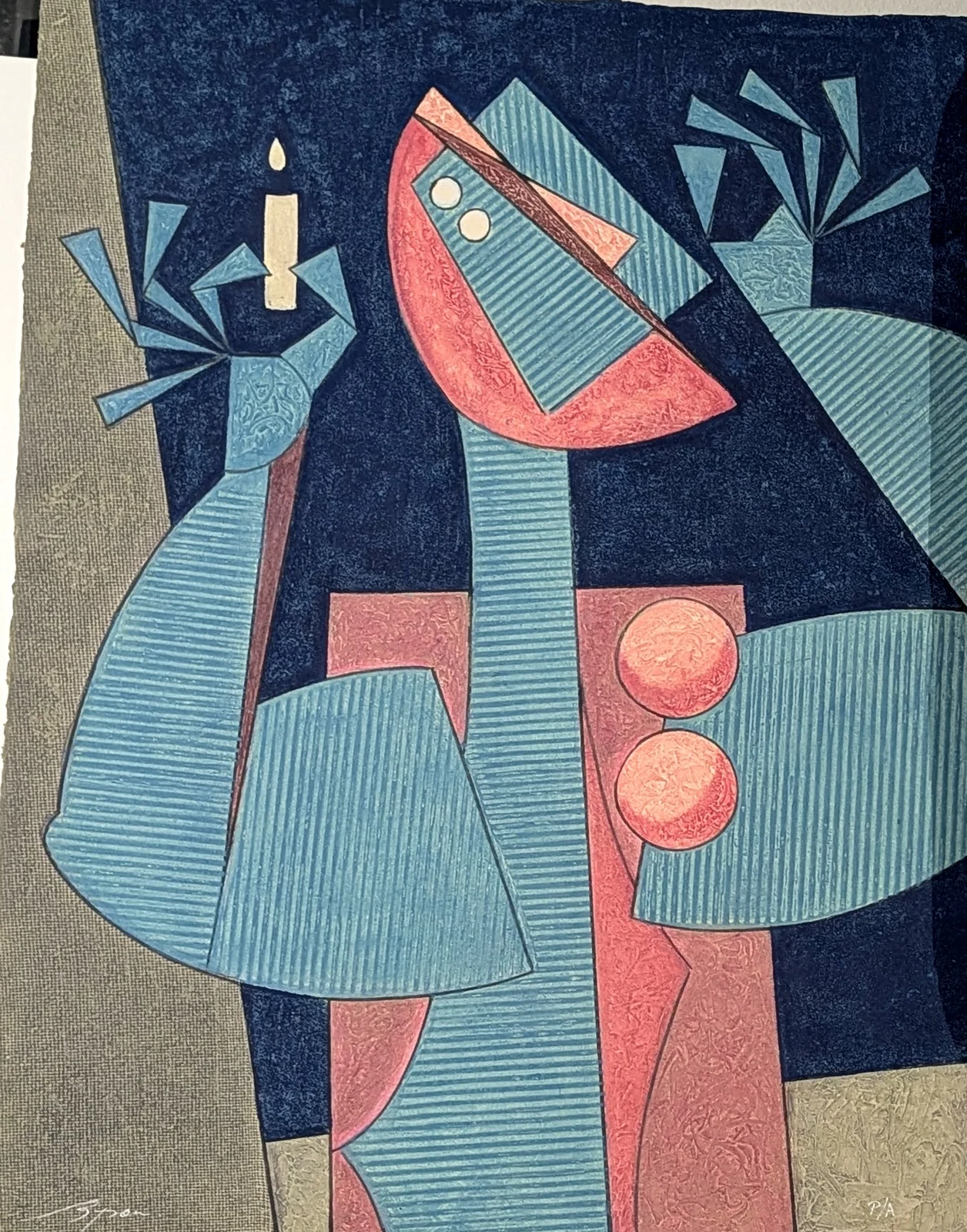 Acrilografía de Byron Gálvez, BG-120